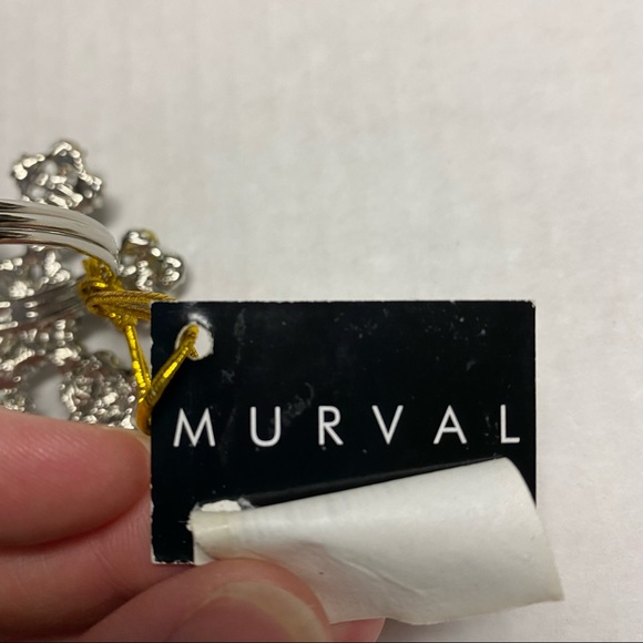 Snowflake rhinestone gem napkin ring MURVAL Field Museum gift shop NEW with tag - Picture 7 of 10